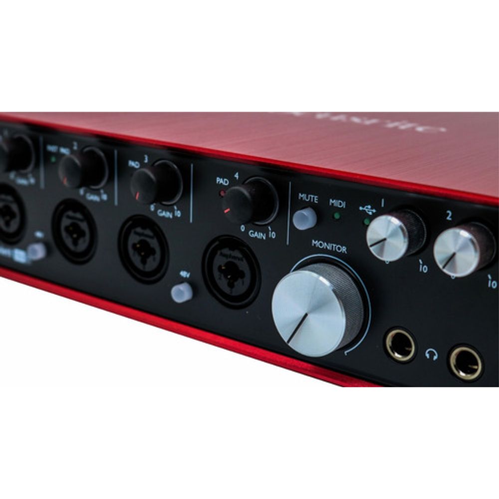 INTERFACE DE AUDIO USB 4 CANAIS SCARLETT 18I8 FOCUSRITE enterlight