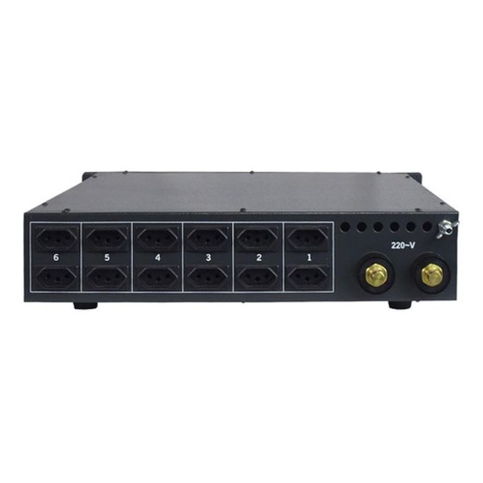 RACK DIMMER 6 CANAIS 4000W POR CANAL 220V DX2011 MPL enterlight