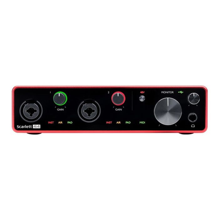 INTERFACE DE AUDIO USB 4 CANAIS SCARLETT 4I4 FOCUSRITE enterlight